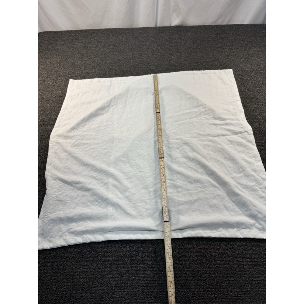 Pair of Threshold Euro Pillow Sham 26x26 White Cotton Solid Envelope 060266133